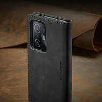 Carte de visite de luxe portefeuille à rabat couverture de livre pour Xiaomi Mi 11T Pro POCO F3 X3 NFC M3 Pro 5G GT 11i 11X en cuir PU métal