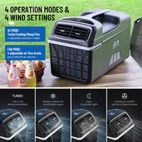 Aire Acondicionado Portátil Eléctrico Superior para Exteriores, para Coche, RV, Tienda de Campaña, Viajes por Carretera, 220-240V, Enfriamiento 8
