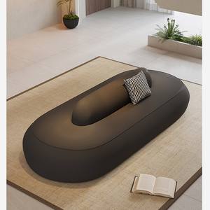 Sofá de Hotel de Doble Cara Color Crema 180x120 220x120 260x120 de Franela Duradera para Sala de Estar y Recepción - Product Image 3