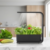 Nouveau design de serre domestique pour plantes, systèmes de culture hydroponique en conteneur à faible MOQ avec éclairage LED
