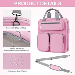 กระเป๋าใส่แล็ปท็อป Case-it Factory แบบมีถุงลมนิรภัยเต็มใบ ดีไซน์ทันสมัยสำหรับผู้ชายและผู้หญิง กันน้ำ สำหรับ Lenovo Xiaoxin Apple Huawei - Product Image 4