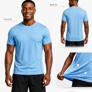 T-shirt Sportiva Premium Leggera ad Alte Prestazioni, Asciugatura Rapida, Traspirante, Anti-umidità, per Allenamento, Corsa e Palestra - Product Image 3