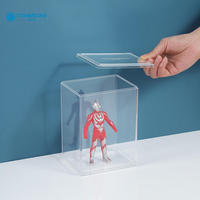 Vitrine empilable en acrylique transparent pour figurines et objets de collection (anti-poussière)