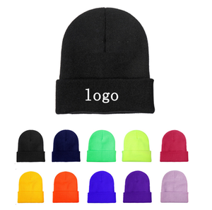 Allch Tùy Chỉnh Bán Buôn Ngư Dân Logo Tái Chế Sợi Acrylic Ấm Đồng Bằng Mùa Đông Mũ Unisex Thể Thao Dài Gân Cuff Đan Beanie - Product Image 2