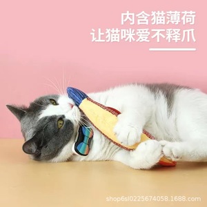 ของเล่นแมวรูปปลาแคทนิป ของเล่นเคี้ยวรูปปลาทะเลเหมือนจริง ทนทาน สำหรับแมว อุปกรณ์สำหรับสัตว์เลี้ยง - Product Image 3