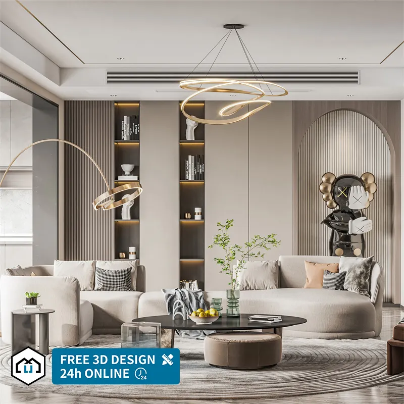 Services de design d'intérieur 3D de suite présidentielle d'hôtel de luxe à guichet unique + tous les matériaux/meubles + expédition