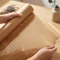 Kertas Pembungkus Bunga Estetik Motif Sarang Lebah 50*900cm Laminasi Dua Sisi Bahan Kemasan Buket Bunga 1 Lembar/Pak