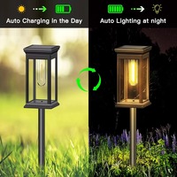 Lumières de voie solaires Lampe de jardin de voie solaire extérieure Lampes de paysage étanches Allée Allée Pelouse Patio Décor de jardin