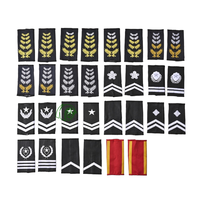 Épaulettes tactiques brodées personnalisées, insignes de grade à boucle et crochets, accessoires d'uniforme, fournisseur OEM ODM, usine