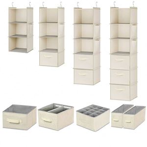Wholesale Multi-layer Collapsible Hanging Underwear Closet <b>Shelves</b> Foldable Wardrobe Hanging Closet Organizer - Product Image 6
