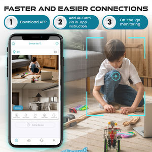 2K Ultra HD Dual-Lens Indoor <b>Security</b> <b>Camera</b> CMOS 4G Long Battery Life Manual Rotating Head <b>Mini</b> Size Two-Way Audio Night - Product Image 6