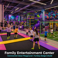 Mega Complexe d'Aventures et de Sports Intérieur : Parcours Aventure Intégré, Parc de Trampolines et Centre de Divertissement Familial Multi-Zones