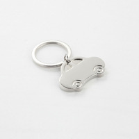 Porte-clés en métal personnalisé avec logo, accessoires, logo personnalisé, forme de voiture, cadeau promotionnel pour les passionnés d'automobiles, porte-clés en métal
