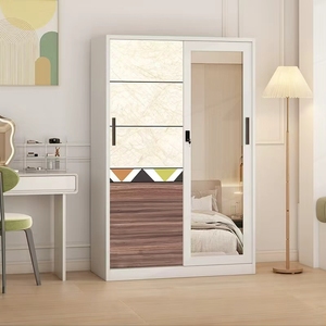 Armario de Acero Moderno Independiente con Espejo y Gran Capacidad para Almacenamiento en el <span class=keywords><strong>Dormitorio</strong></span> - Product Image 4