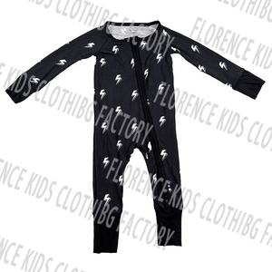 DH OEM Lässiger Unisex Baby-Strampler 2-Wege-Bambus-Strick-Einteiler mit Reißverschluss Festlicher Druck Anpassbar für Neugeborene Frühling - Product Image 5