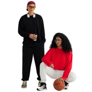 Nouvelle arrivée Logo personnalisé sweats 380 GSM hommes col rond automne en gros - Product Image 6