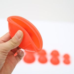 Juego de ventosas de silicona suave, rojo, azul, amarillo, para uso doméstico, niños, madres, 12 meridianos, ventosas sin goma - Product Image 1