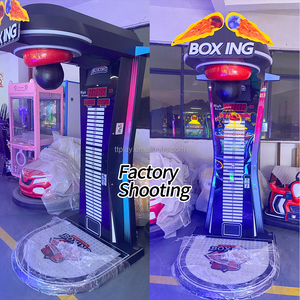 Máquina de Boxeo Arcade Operada con Monedas, Directo de Fábrica, con Polea Móvil y Cuerpo Metálico Resistente para Centros de Entretenimiento Interiores - Product Image 4