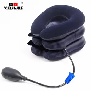 Factory Logo Adjustable Relaxation Pain Relief Neck Cushion Brace Cervical Traction Pillow Neck Stretcher