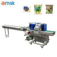 Machine à emballer automatique d'enveloppe de sac de flux horizontal de BG-600 pour la machine à emballer molle d'oreiller de pain de tortilla pour le burrito de Pizza