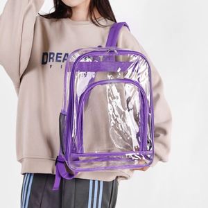 Sacs à dos transparents en PVC imperméables, sacs à dos en plastique transparents imperméables pour unisexe - Product Image 4