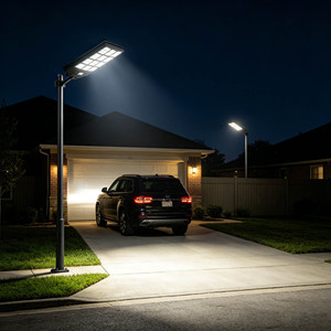 Lampe solaire LED pour rue 160W, extérieur, 6000K, 160W, ABS, haute luminosité, 3 modes de contrôle, IP66, étanche, certifiée RoHS - Product Image 4