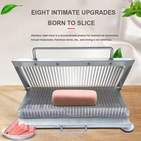 Trancheuse multifonction manuelle en acier, trancheuse à fruits, à jambon, à viande, à œufs, trancheuse à fromage en acier inoxydable pour usage commercial