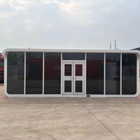 Maison conteneur moderne préfabriquée de 40 pieds, portable et insonorisée Petite cabine préfabriquée Apple à vendre 20 pieds 40 pieds Apple House