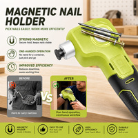 Marteau électrique sans fil industriel 18-21V sans balais avec support magnétique pour clous, pour travaux sur bois et briques, kit d'accessoires chargeur de batterie