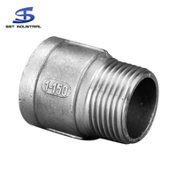 Conector roscado de acoplamiento de junta de tubería de rosca de montaje de tubería compatible con OEM de acero inoxidable 304 316l