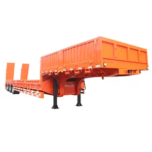 Trailer traktor lowbed 20t trailer satu axlowcel tidur semi trailer