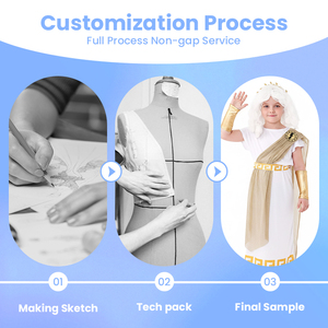 Costume <span class=keywords><strong>de</strong></span> <span class=keywords><strong>Zeus</strong></span>, dieu grec antique pour enfants, ensemble <span class=keywords><strong>de</strong></span> toge romaine pour garçons, roi <span class=keywords><strong>de</strong></span> l'Olympe, avec écharpe, brassards et couronne pour fête costumée - Product Image 2