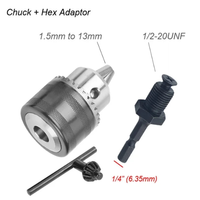 Adaptador de Mandril sin Llave para Amoladora Angular, Tipo Aleación, 1.5-10mm/1.5-13mm, para Taladro Eléctrico y Herramientas Eléctricas