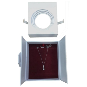 Oem Customized Glossy <b>Lamination</b> Handmade for Certified Rigid Cardboard Large Renovate Rectangle Velvet Lining Luxury Jewelry - Product Image 2