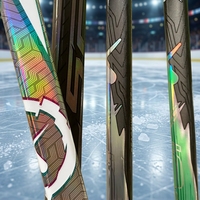 Bâton de hockey sur glace Senior 87 Flex Carbon avec design absorbant les chocs, courbe de lame P92 P28 pour les matchs de ligue