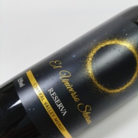 Logo personnalisé étiquette de vin rouge auto-adhésif feuille d'or UV artisanat matériau étanche avec autocollant adhésif permanent