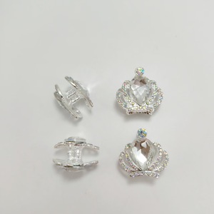 Double-Sided Alloy <b>Crown</b> Crystal Keychain DIY Jewelry Accessory With Synthetic Crystals Portable Spring 2025 Jinhua Origin - Product Image 4