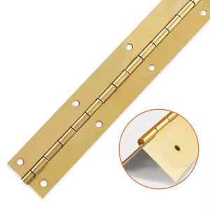 Charnière longue de charnière de piano en or robuste continue pour boîte en bois - Product Image 1