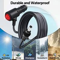Cable de Alimentación DC 3 en 1 Starlink Mini de Fábrica Original, USB C 12-24V, Conector para Encendedor de Cigarrillos, Cable DC Macho con Blindaje Trenzado de PVC