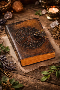 Tree of Life Leather Journal Handmade Vintage Diary with Antique <b>Lock</b> Spiritual Writing Notebook & Gifts - Product Image 2