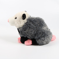 Nouvelle peluche créative en forme de souris, cadeau, peluche d'opossum, opossum réaliste, animal en peluche