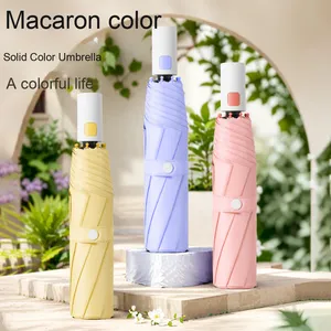 Parapluie pliable pour femme, style japonais et coréen, entièrement automatique, protection UV 70 %, design moderne pour les voyages, en vinyle, résistant au soleil et à la pluie - Product Image 4