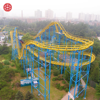 Parc d'attractions pour enfants, parc d'attractions pour enfants, manèges, montagnes russes à quatre boucles, équipement de parc à thème à vendre