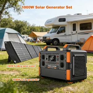Generador Solar MPPT de Onda Sinusoidal Pura de Gran Capacidad 1008Wh 110V 220V con Linterna, Arranque Remoto y Batería T11 de 1008Wh - Product Image 1