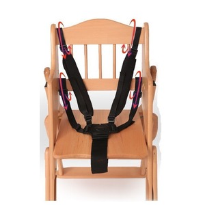 เข็มขัดนิรภัยสำหรับเด็กแบบห้าจุดสำหรับรถเข็นเด็กแบบมีเก้าอี้สูง สีดำ - Product Image 2