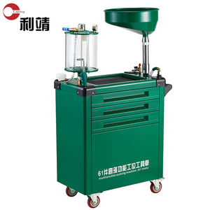 Herramienta de rodillo de taller de 3 cajones, Colector de drenaje de filtro de aceite de motor con juego de llaves de filtro, Equipo de Servicio Automotriz - Product Image 1