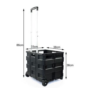 Carrito de la compra de color personalizado que ahorra espacio con ruedas Categoría de producto conveniente y eficiente Carritos y carritos de la compra - Product Image 2