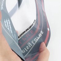 Sachets d'emballage d'assaisonnement pour appâts de poisson avec fenêtre transparente brillante fermeture à glissière trois côtés imprimée personnalisée sacs en plastique