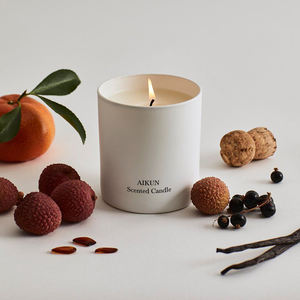 Aikun Customized Carving Ceramic Beeswax Cup Aromatherapy Scented <b>Candle</b> Container Organic Environment-Friendly Nordic Holiday - Product Image 2