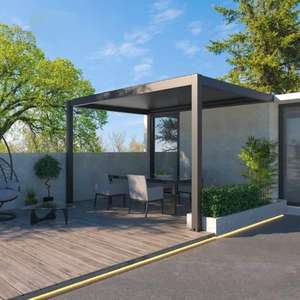 Serre de toit pliable avec enclos <span class=keywords><strong>automatique</strong></span>, imperméable et pare-soleil, pour jardin, patio, cour, piscine, véranda, avec structure - Product Image 5